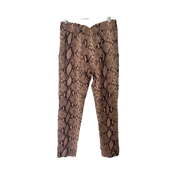 Enza Costa Python Print Tapered Trousers - Picture 7 of 10